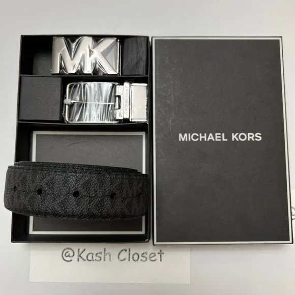 Box of MK belts MICHAEL MICHAEL KORS, Michael Kors Box belt Set, 1 size  main image 3